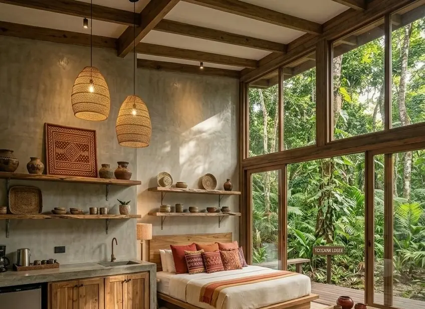 Woonruimte van een tiny house